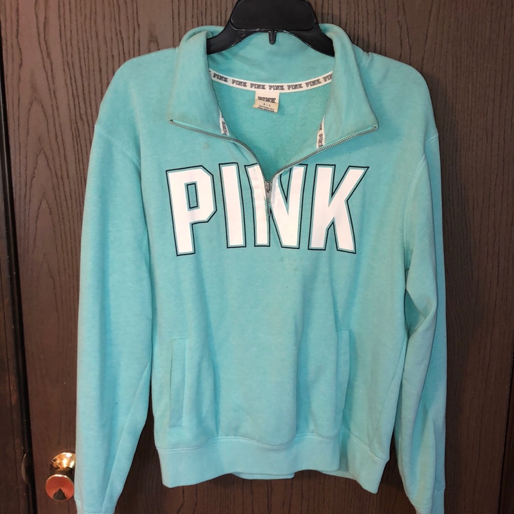 Teal quarter zip from PINK